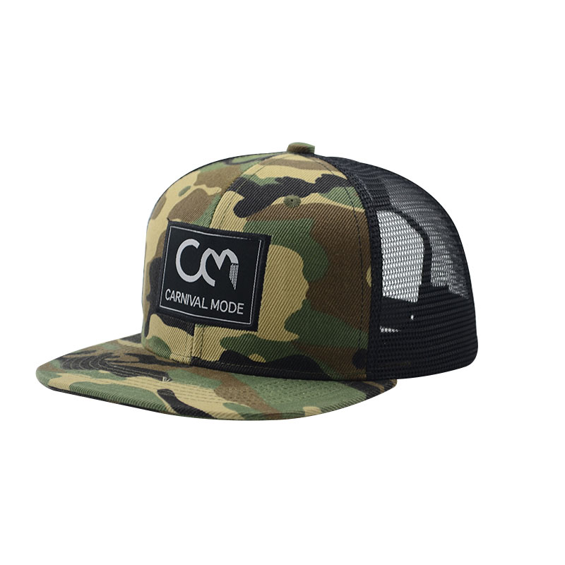 6 Panels Snapback Mesh Hat